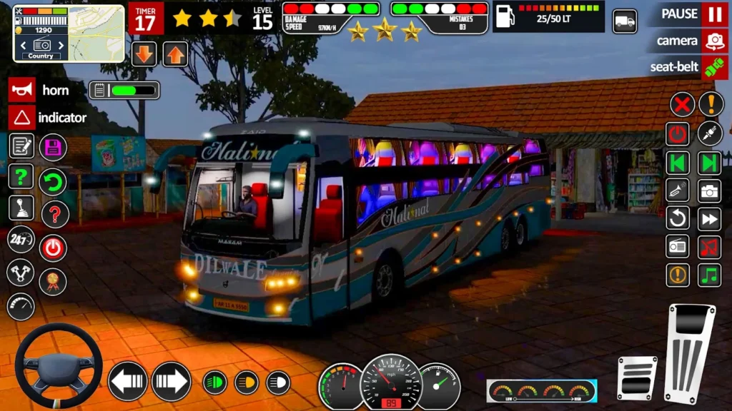 Bus Simulator : Bus Game India gameplay screenshot 4