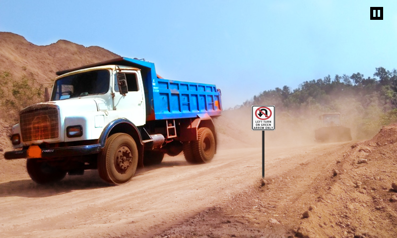 Dump Cargo Truck Simulator 3D gameplay screenshot 1